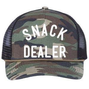 Snack Dealer Mom Teacher Daycare Funny Gift Present Cute Gift Retro Rope Trucker Hat Cap