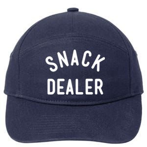 Snack Dealer Mom Teacher Daycare Funny Gift Present Cute Gift 7-Panel Snapback Hat