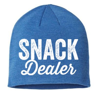 Snack Dealer Mom Teacher Daycare Funny Meaningful Gift Sustainable Beanie