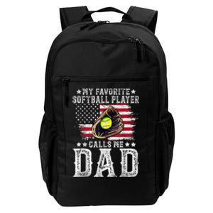 Softball Dad My Favorite Softball Player Calls Me Dad Gift Daily Commute Backpack