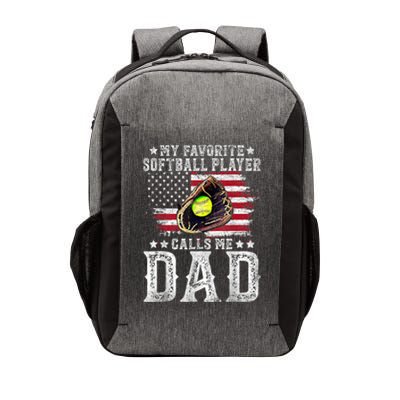 Softball Dad My Favorite Softball Player Calls Me Dad Gift Vector Backpack