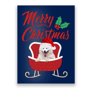 Samoyed Dog Merry Christmas Design For The Holiday Season! Poster