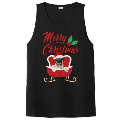 Schnauzer Dog Merry Christmas Design For The Holiday Season! PosiCharge Competitor Tank