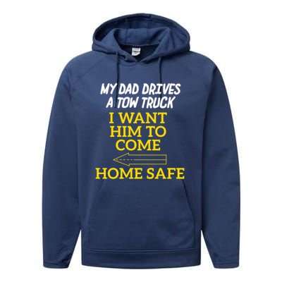 Slow Down Move Over For My Dad Cute Gift Performance Fleece Hoodie