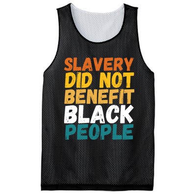 Slavery Did Not Benefit Black People Mesh Reversible Basketball Jersey Tank