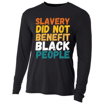 Slavery Did Not Benefit Black People Cooling Performance Long Sleeve Crew