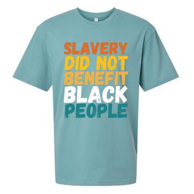 Slavery Did Not Benefit Black People Sueded Cloud Jersey T-Shirt