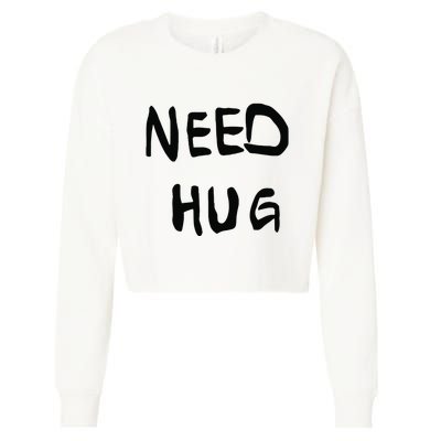 Stefon Diggs Need Hug Cropped Pullover Crew