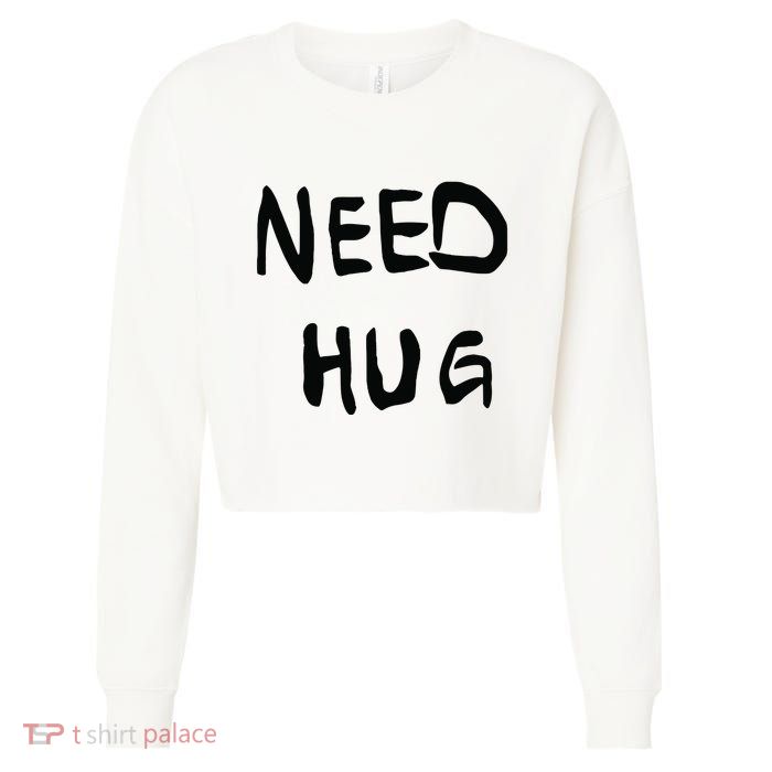 Stefon Diggs Need Hug Cropped Pullover Crew