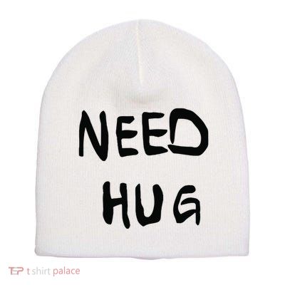 Stefon Diggs Need Hug Short Acrylic Beanie