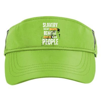 Slavery Did Not Benefit Black People Adult Drive Performance Visor