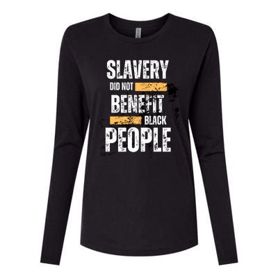 Slavery Did Not Benefit Black People Womens Cotton Relaxed Long Sleeve T-Shirt