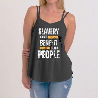 Slavery Did Not Benefit Black People Women's Strappy Tank