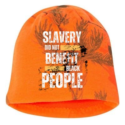 Slavery Did Not Benefit Black People Kati - Camo Knit Beanie