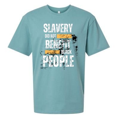 Slavery Did Not Benefit Black People Sueded Cloud Jersey T-Shirt