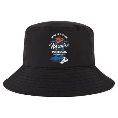 Sitio De Nazare Portugal Beach Surfing Souvenir Surfer Cool Comfort Performance Bucket Hat
