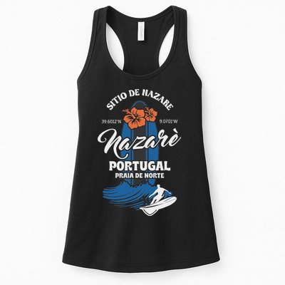 Sitio De Nazare Portugal Beach Surfing Souvenir Surfer Womens Tank Top