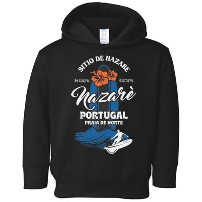 Sitio De Nazare Portugal Beach Surfing Souvenir Surfer Toddler Hoodie