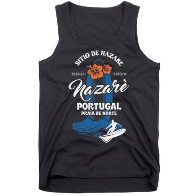 Sitio De Nazare Portugal Beach Surfing Souvenir Surfer Tank Top