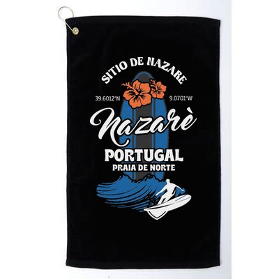 Sitio De Nazare Portugal Beach Surfing Souvenir Surfer Golf Towel