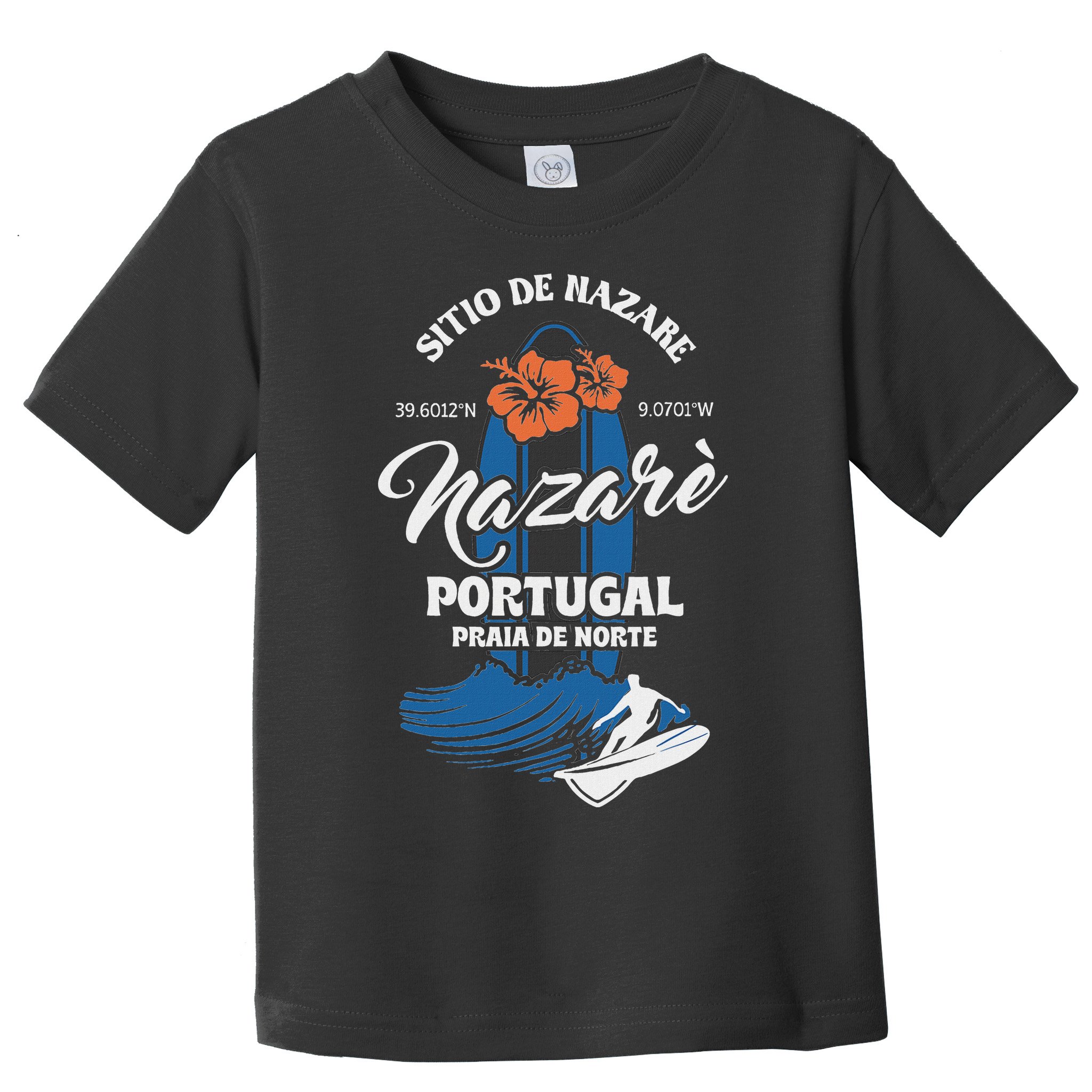 Sitio De Nazare Portugal Beach Surfing Souvenir Surfer Toddler T-Shirt