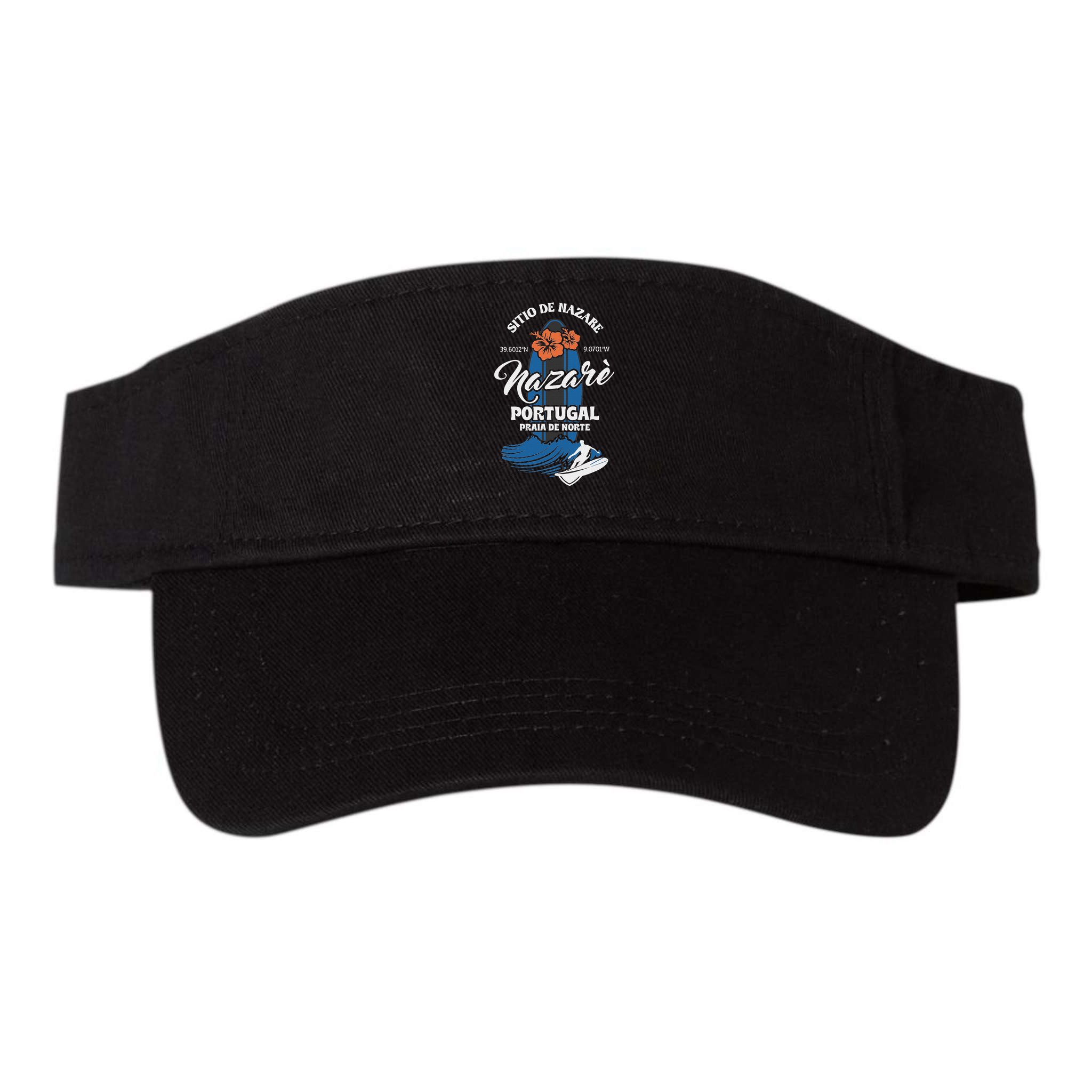 Sitio De Nazare Portugal Beach Surfing Souvenir Surfer Visor