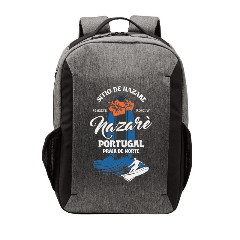 Sitio De Nazare Portugal Beach Surfing Souvenir Surfer Vector Backpack