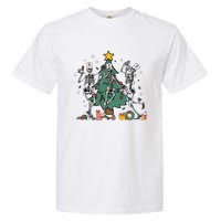 Skeleton Dancing Nurse Christmas Garment-Dyed Heavyweight T-Shirt