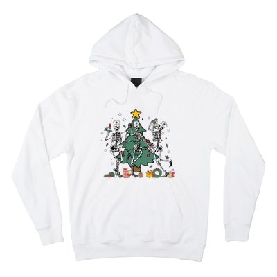 Skeleton Dancing Nurse Christmas Hoodie