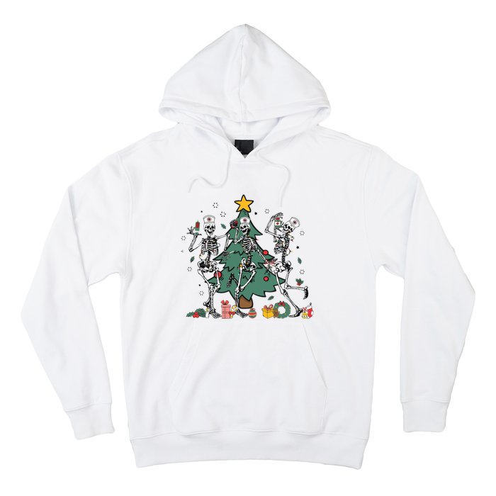 Skeleton Dancing Nurse Christmas Hoodie