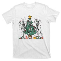 Skeleton Dancing Nurse Christmas T-Shirt