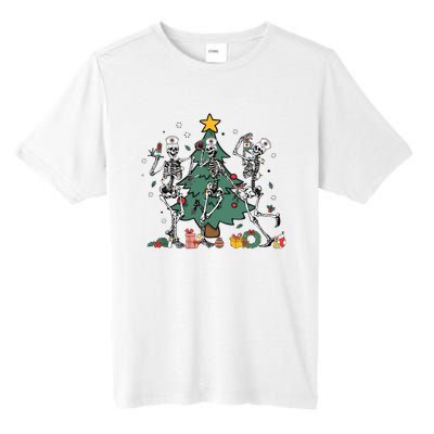 Skeleton Dancing Nurse Christmas Tall Fusion ChromaSoft Performance T-Shirt