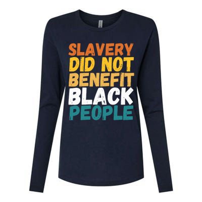 Slavery Did Not Benefit Black People Womens Cotton Relaxed Long Sleeve T-Shirt