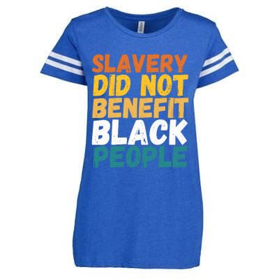 Slavery Did Not Benefit Black People Enza Ladies Jersey Football T-Shirt