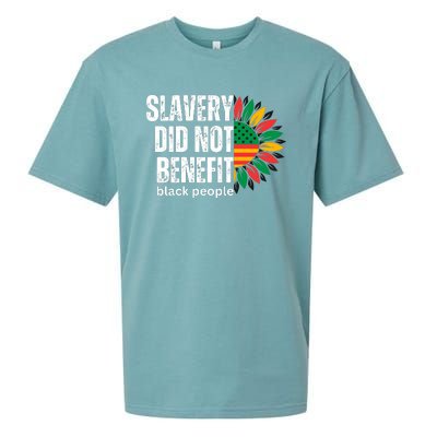 Slavery Did Not Benefit Black People Sueded Cloud Jersey T-Shirt