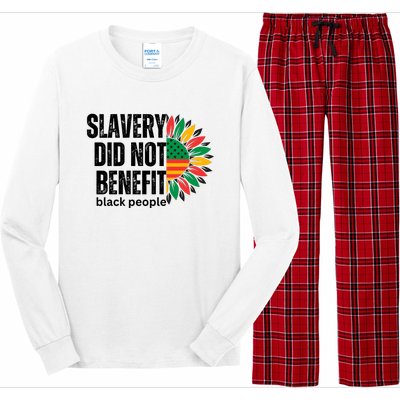 Slavery Did Not Benefit Black People Long Sleeve Pajama Set