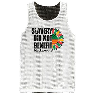 Slavery Did Not Benefit Black People Mesh Reversible Basketball Jersey Tank