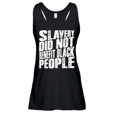 Slavery Did Not Benefit Black People Ladies Essential Flowy Tank