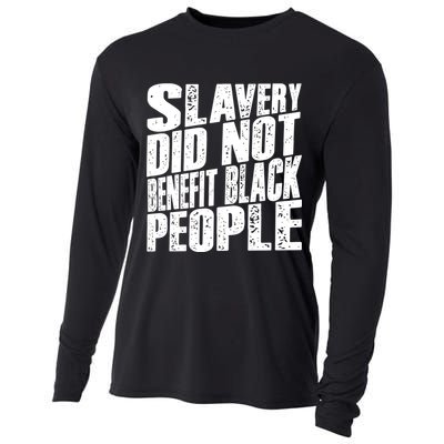 Slavery Did Not Benefit Black People Cooling Performance Long Sleeve Crew