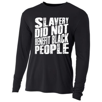 Slavery Did Not Benefit Black People Cooling Performance Long Sleeve Crew