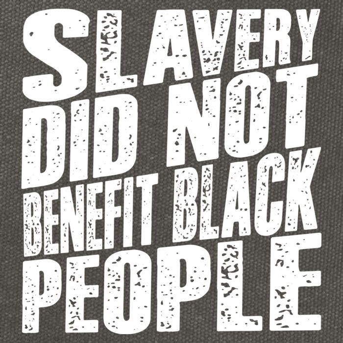 Slavery Did Not Benefit Black People Cotton Canvas Backpack