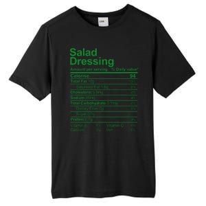 Salad Dressing Nutrition Facts Label Tall Fusion ChromaSoft Performance T-Shirt