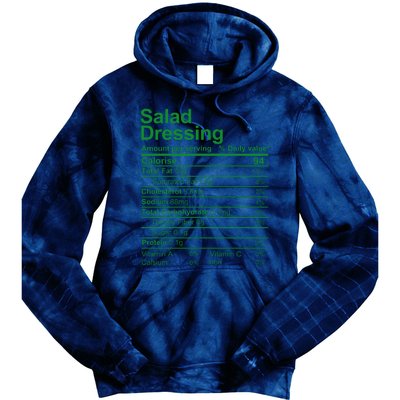 Salad Dressing Nutrition Facts Label Tie Dye Hoodie