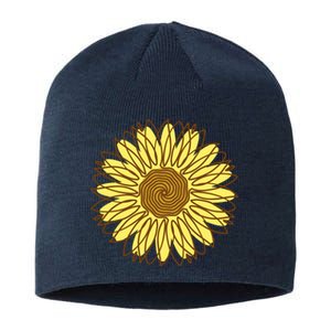 Sunflower Drawing Nature Sustainable Beanie