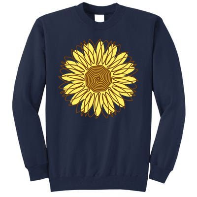 Sunflower Drawing Nature Tall Sweatshirt