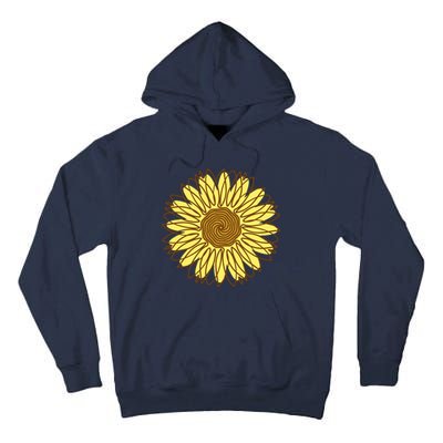 Sunflower Drawing Nature Tall Hoodie