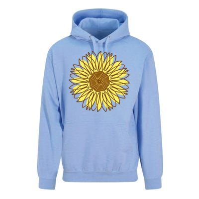 Sunflower Drawing Nature Unisex Surf Hoodie