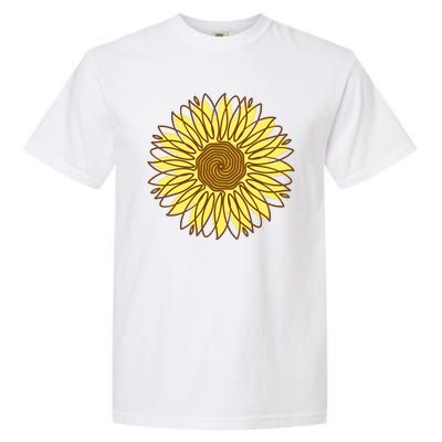 Sunflower Drawing Nature Garment-Dyed Heavyweight T-Shirt