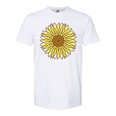 Sunflower Drawing Nature Softstyle® CVC T-Shirt