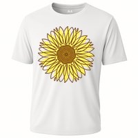 Sunflower Drawing Nature Cooling Performance Crew T-Shirt